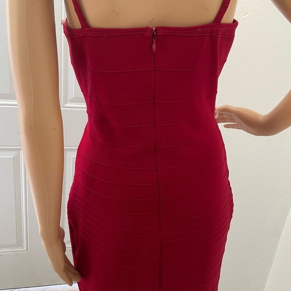 Red sexy cut out dress - Picture 3 of 5